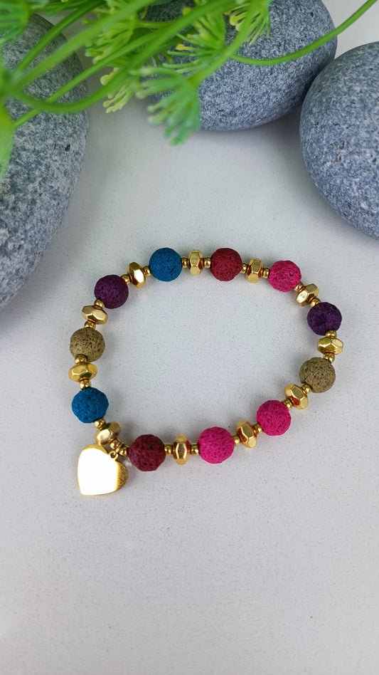 Pulsera Lava Teñida